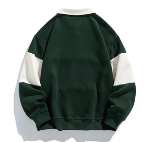 เสื้อรักบี้ถักปักโลโก้ตามสั่งจากโรงงาน สีเขียว แขนสั้น คุณภาพสูง สตรีทแวร์ ผ้าฝ้าย 100% เป็นมิตรกับสิ่งแวดล้อม - Product Image 6