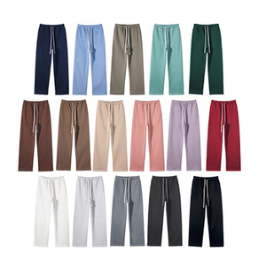 กางเกงวอร์มผ้าฝ้ายผ้าโพลีเอสเตอร์สำหรับผู้ชายกางเกงจ็อกเกอร์เอวกลางยางยืดลำลองมีโลโก้ตามสั่ง - Product Image 5