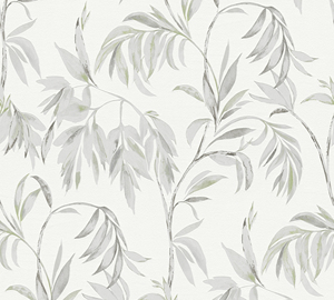 Fabriqué en Allemagne-Vente Rouleaux de papier peint Floral Gris Vert Blanc Papier peint en vinyle non tissé Liquidation de stock-10,05x0,53 m - Product Image 5