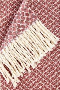 Venta al por mayor de lujo indio Jacquard sofá cama mantas 100% algodón con borlas decorativas hechas a mano estilo indio colcha - Product Image 6