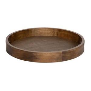 Round Wooden Single Tier Serving & Display Trays for Tableware Beverage Spice - Product Image 3