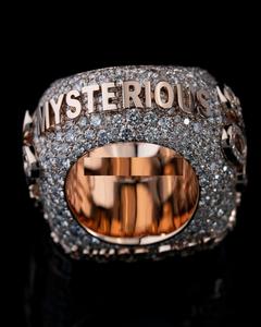 แหวนเงินแท้ 925 สำหรับผู้ชาย/ผู้หญิง สไตล์ฮิปฮอป ประดับเพชรโมอิสซาไนต์แท้ทรงกลม  แบบสั่งทำได้ เป็นของขวัญสำหรับแร็ปเปอร์ - Product Image 4