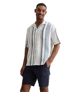 Pantalones Cortos Casuales de Verano Personalizados de Lona Elástica de Secado Rápido con Múltiples Bolsillos para Gimnasio y Actividades al Aire Libre, con Cremallera y Estampado Lavado, Estilo Cargo - Product Image 2