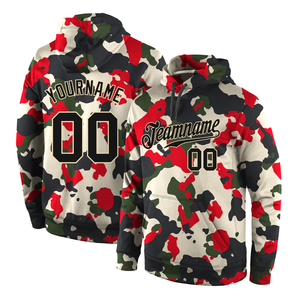 Sweat à capuche de conception de logo personnalisé en coton mélangé lourd de fabrication d'usine OEM 100% sweats à capuche sublimés de sport en polyester - Product Image 4