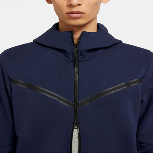 Custom Brand Logo Design 66% Cotton 34% Polyester Midnight <b>Navy</b> Warmth Standard Fit Sportswear Tech Fleece Tracksuit - Product Image 5