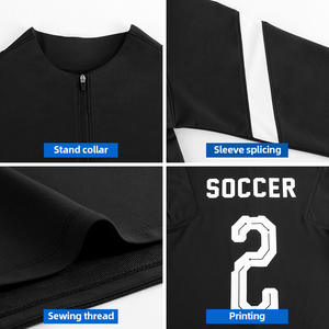 Herbst und Winter Warme Langarm Fußball Sport trainings kleidung Benutzer definierte Sublimation Fußball trainings kleidung für Männer - Product Image 3
