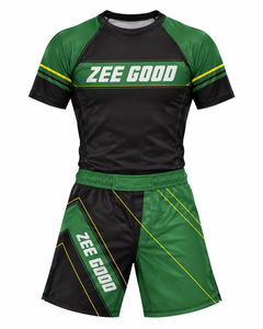 OEM ODM Personnalisé – Rashguard de Compression en Spandex/Polyester par Sublimation à Manches Longues/Courtes pour Ensembles de MMA No-Gi - Product Image 1