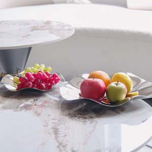 Plateau à fruits décoratif en métal pour table à manger, comptoir de cuisine, décoration de la maison, cadeau, hôtel, restaurant, présentoir de service, ensemble XLS - Product Image 2