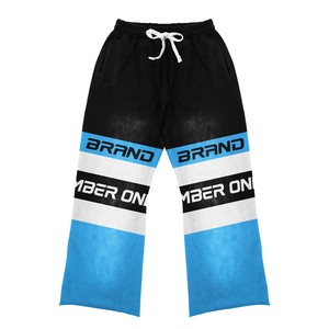 Conjuntos de dos piezas de peso pesado cálido de invierno, chaqueta universitaria de cuero y pantalón de lana, chándales de estilo de moda personalizados - Product Image 6