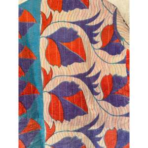 Veste Kantha P-3 vintage réversible matelassée taille XL légère en cuir avec logo personnalisé style bohème patchwork pour le printemps et l'automne - Product Image 5