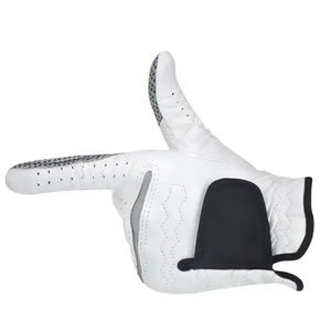 Guantes de Golf Personalizados al por Mayor de Alta Calidad, de Piel de Cabretta para Mano Izquierda, Antideslizantes, con Correa de Muñeca Ajustable para Hombre y Mujer - Product Image 2
