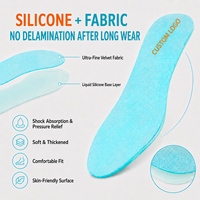 Semelles intérieures en silicone liquide souple de qualité médicale pour le soulagement de la fasciite plantaire et des épines calcanéennes, hypoallergéniques, vente en gros