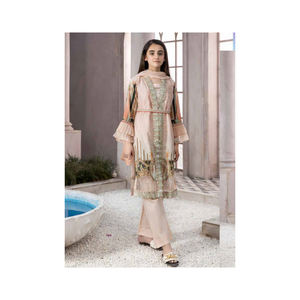 Indian and Pakistani Style Net with Embroidery Work Salwar Kameez <b>Suit</b> for Women Heavy2024 Muslim Style <b>Dress</b> - Product Image 5