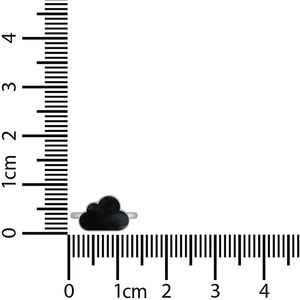 แหวนนิลสีดำทรงเมฆสเตอริง925สไตล์คลาสสิกสำหรับของขวัญงานหมั้นปาร์ตี้ใช้ได้ทั้งชายและหญิง - Product Image 5