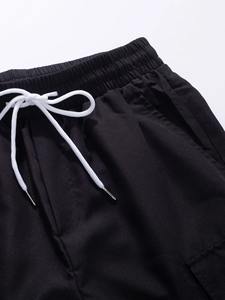 Pantalons multi-poches décontractés pour sports de plein air pour jeunes Pantalons droits de couleur unie pour hommes - Product Image 4