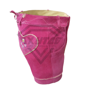 Men's High Quality 100% Genuine Brown Antique Leather Bavarian Oktoberfest Costume Shorts Casual Style for <b>Boys</b> Summer Season - Product Image 4