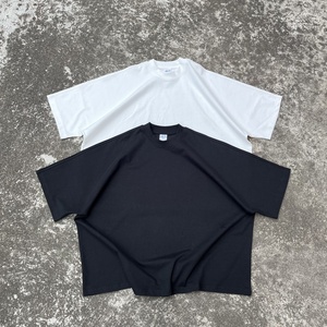 Camiseta cuadrada resistente al sol para hombre de alta calidad personalizada 100% algodón 270gsm de gran tamaño liso en blanco marca diseñada de punto - Product Image 4