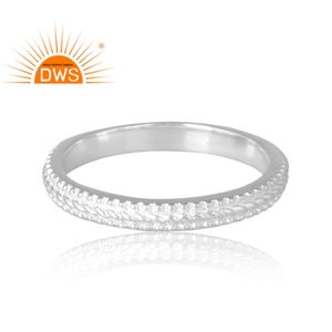 Anillo de banda de Plata de Ley 925 de diseño increíble para mujer, joyería personalizada para mujer, regalo para ella - Product Image 4