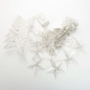 2.5m LED Star <b>String</b> Lights IP65 Christmas Decoration with Plastic PVC Copper Lamps for <b>Garden</b> and Warehouse Use - Product Image 1