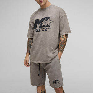 Conjunto de Camisetas de Verano para Hombre al por Mayor, de Alta Calidad, Cómodas, Transpirables, Casuales, de Algodón/Poliéster, con Logotipo Personalizado - Product Image 1