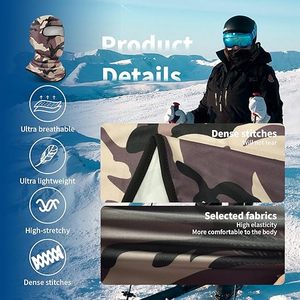 Protection UV pour hommes et femmes coupe-vent respirant et confortable équipement de sports d'hiver pour le ski et le snowboard - Product Image 3