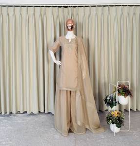 Mejor Precio, Mejor Calidad, Vestido Tradicional Salwar Kameez de Tela Suave para Fiestas y Recepciones, Largo hasta la Rodilla, Disponible en Tallas Grandes - Product Image 4