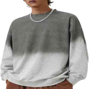 Sweat-shirts à capuche pour hommes en coton 100% uni, vente en gros, tissu polaire confortable, vêtements décontractés, manches longues, respirants, conçus aux États-Unis - Product Image 2