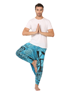 Joggers foncés décontractés pour hommes respectueux de l'environnement 100% coton taille haute léger toile taille libre coupe ample pantalon à cordon - Product Image 5