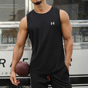 <b>Men's</b> Wholesale Athletic High Quality <b>Gym</b> Wear Plain Color Custom Logo Team <b>Vests</b> Quick Dry Poly <b>Men</b> Sports Tops - Product Image 5