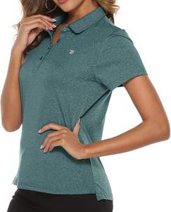 เสื้อโปโลผ้าเรียบสำหรับผู้หญิงเสื้อโปโลสำหรับใส่สบายและมีสไตล์ในชีวิตประจำวัน - Product Image 1