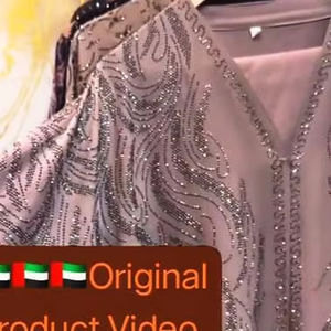 Ropa musulmana tradicional islámica elegante y modesta para mujer islámica hermosa Kaftan nupcial Abaya estilo Dubai-accesorio incluido - Product Image 1