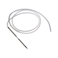 Système de drainage fermé sans hub, canne de drainage canack RFD, en silicone médical jetable, transparent, certifié CE, cannelé