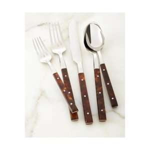 Ensemble de couverts à poignée en résine conçu sur mesure avec poignée ergonomique antidérapante et acier inoxydable résistant à la corrosion pour les repas de tous les jours - Product Image 4