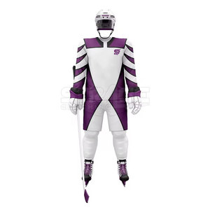 Uniforme de hockey sur glace durable pour équipe, avec tissu en maille respirant, polyester léger et écologique pour une performance optimale lors des matchs - Product Image 2