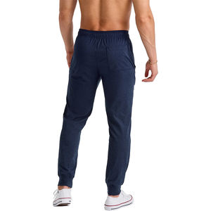 Pantalon de jogging pour homme Streetwear couleur bleu marine décontracté surdimensionné mode entraînement Fitness pantalon de survêtement avec déchets élastiques - Product Image 2