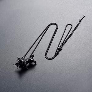 สีดำทันสมัยทำด้วยมือสแตนเลสรูปหยดน้ำเครื่องประดับศพจี้โกศสร้อยคอมนุษย์กำหนดขนาดได้เอง - Product Image 6