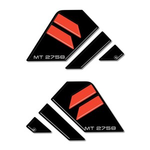 Adesivi di Protezione Laterale Moto Guzzi Stelvio Duecento Tributo, Set Adesivi Logo Serbatoio Personalizzati - Product Image 2
