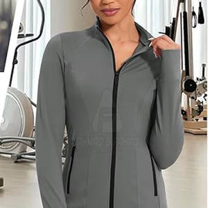 Veste de golf pour femmes, respirante, performante, en tricot, col montant, écologique, pour la flexibilité, le confort et les activités sportives de golf - Product Image 5
