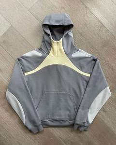 Couture Couleur Imprimer Pull À Manches Longues Hoodies Streetwear Patchwork Sweat À Capuche Surdimensionné - Product Image 1