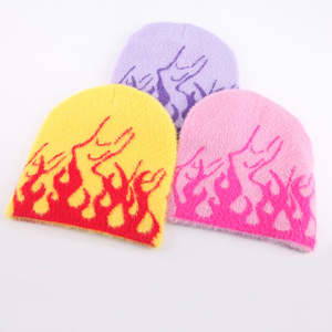 หมวกบีนนี่แบบถักผ้าสแปนเด็กซ์/โพลีเอสเตอร์ผ้าแจ็คการ์ดให้ความอบอุ่นสำหรับใส่ได้ทั้งชายและหญิงพิมพ์ดิจิตอล - Product Image 1