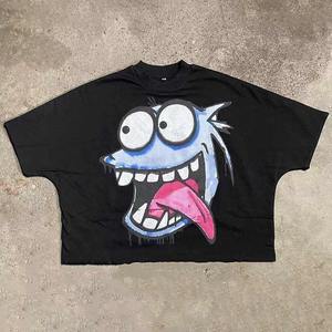 Camisetas de hombre de calidad superior 2025 de algodón de gran tamaño Boxy Fit Drop Shoulder Vintage DTG Print Cropped Design - Product Image 6