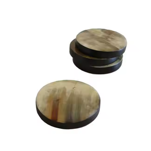 Vente en gros sous-verres corne ustensiles de cuisine faits à la main table corne naturelle sous-verres ensemble haute vente corne sous-verres par croissant artisanat - Product Image 4