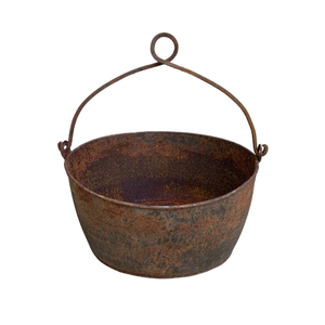 Silver Round Galvanized Metal Planters for Garden Planters Hammered New Designing Style Planters - Product Image 6