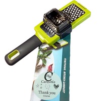 Populaire kleine moderne metalen roestvrijstalen anti-aanbak groene knoflookpers keukenmolen voor fruit & groentegereedschap