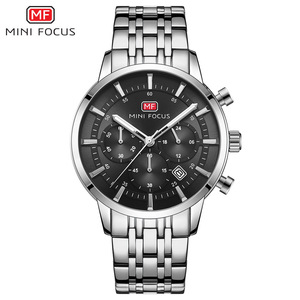 Tengyue MINI FOCUS MF0282G Accurate Golden Men Quartz Watch Designer Steel <strong>Strap</strong> Waterproof Calender <strong>Arabic</strong> Leisure Watch Design - Product Image 4