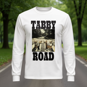 T-shirt promotionnel à manches longues sur le thème des chats de Tabby Road - Product Image 3