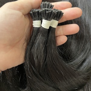 VENTA CALIENTE PELO RUSO K U I V PUNTA PLANA KERATINA COLORES DE CALIDAD PREMIUM TONOS EXTENSIONES DE CABELLO HUMANO ESLAVICO - Product Image 3