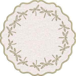 Decorative Classic <b>Linen</b> Table <b>Placemats</b> with Hand Embroidery Durable Design Carton Packed for Special Dinner Arrangements - Product Image 5