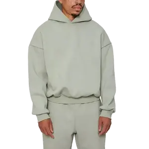 Sudaderas con capucha para hombre de peso pesado, fabricante de Pakistán, sudadera con cremallera completa y hombro caído de gran tamaño, última moda, sudaderas con capucha de calle - Product Image 5
