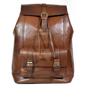 Sac à dos en cuir véritable personnalisé à la vente chaude, fermeture éclair de haute qualité, capacité de 20 à 35 L, séchage rapide, respirant, meilleure qualité - Product Image 1